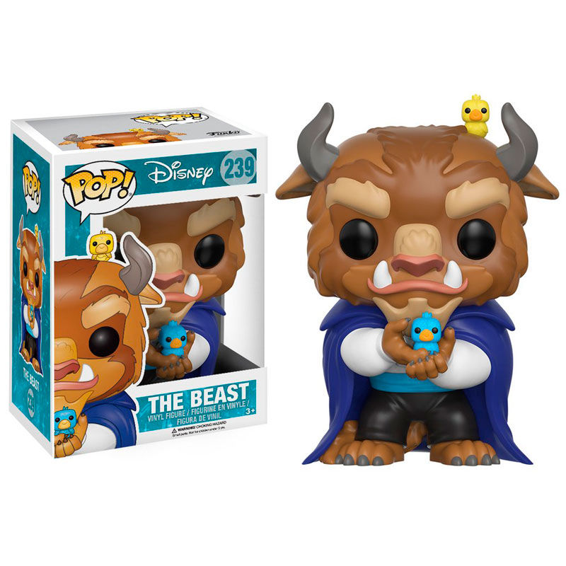 Figura Funko POP! Winter Beast de La Bella y la Bestia con dos pájaros - 2