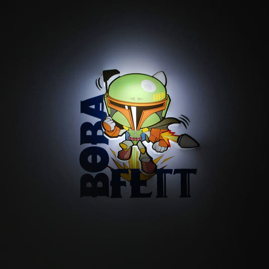 Lámpara LED 3D Mini Boba Fett de Star Wars - 3