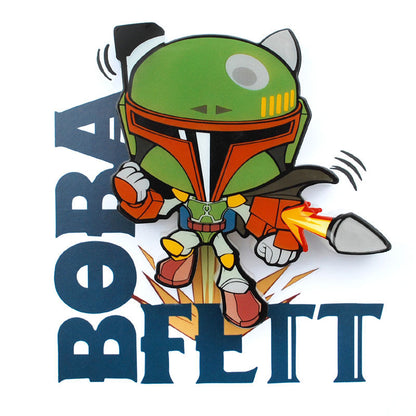 Lámpara LED 3D Mini Boba Fett de Star Wars - 5
