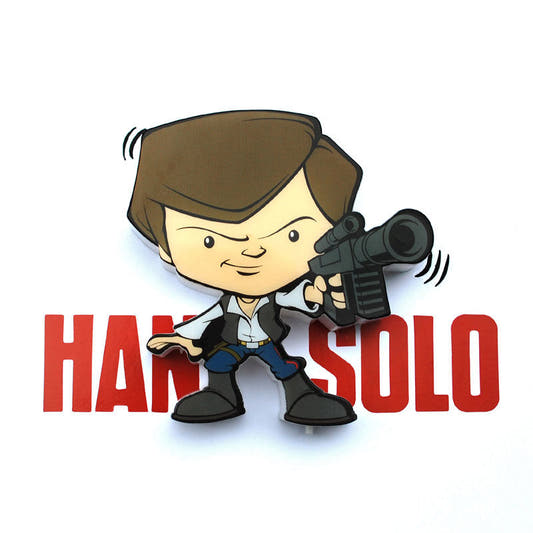 Lámpara LED 3D mini de Han Solo con su bláster - 5