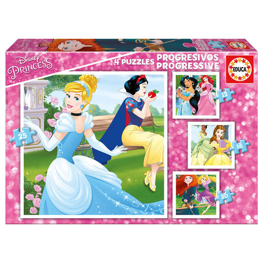 Caja de puzzle progresivo Princesas Disney de Educa Borrás