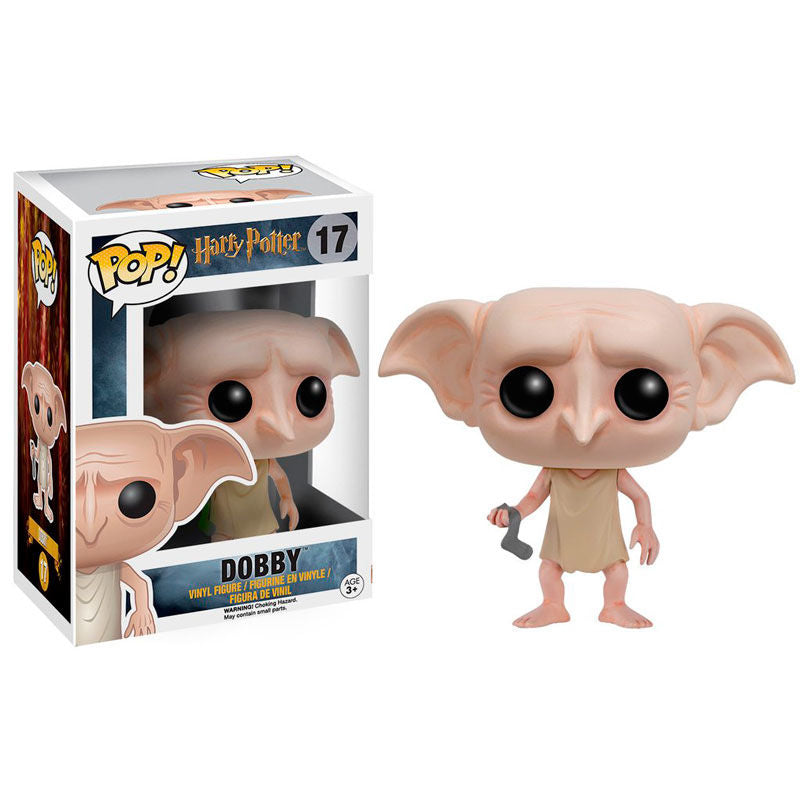Figura Funko POP! de Dobby con un calcetín gris - 3