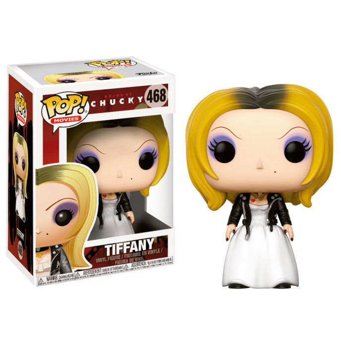 Figura Funko POP! de Tiffany, La Novia de Chucky, con vestido blanco y chaqueta negra - 2
