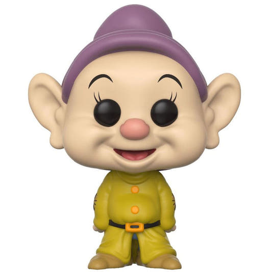 Figura Funko POP! de Mudito con gorra morada y traje amarillo